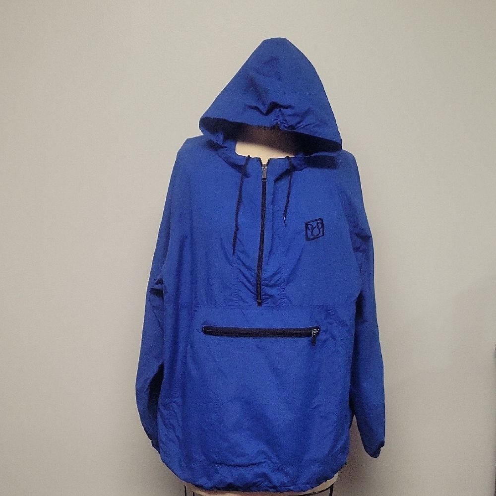 Sportsmaster Disney Hooded Men's Windbreaker 1/4 Zip Pullover Jacket. Size L